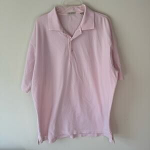 Peter Millar Men's Cotton Short Sleeve‎ Polo Shirt Pink Size XL Casual $105 MSRP